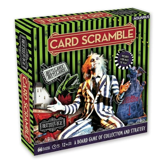 Beetlejuice Card Scramble Board Game