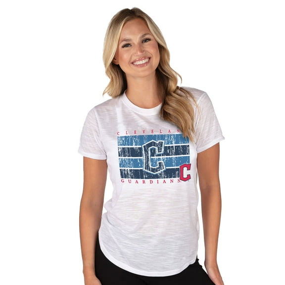 Women's Concepts Sport White Cleveland Guardians Infuse Knit Top