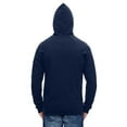 thumbnail image 2 of American Apparel Men's California Fleece Long Sleeve Cotton Zip Hoodie, Navy, X-Large, 2 of 3