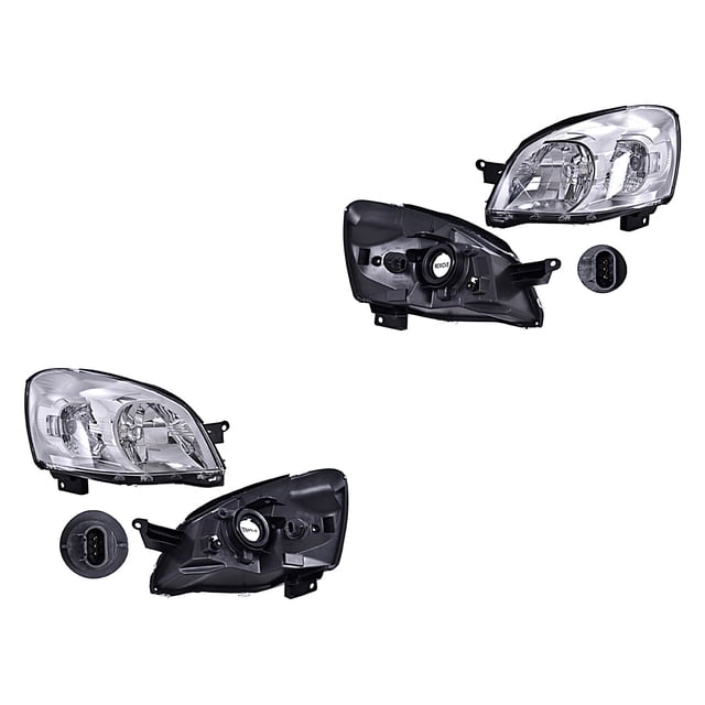 Par de Faros DEPO Chevy 2009 A 2012 Fondo cromado 1 Par