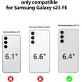 thumbnail image 2 of Magnetic Gradient for Samsung Galaxy S23 FE Phone Case, Compatible with MagSafe, Full Camera Lens Film Protection Soft Silicone Shockproof Matte Cover for Galaxy S23 FE 6.4" (Orange Yellow), 2 of 12