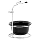 thumbnail image 3 of Jabonera de acero inoxidable con soporte para afeitado en húmedo, taza de metal liso. negro, 3 of 9