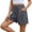 *3-Gray, variant on VBVC Women's Drawstring Striped Cotton-Linen Shorts,Elastic Waist Pleated Casual Shorts For Women,Ladies Lightweight Summer Beach Bottoms with Pockets,Red,S-2XL