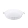 Freidora de aire multifuncional, bandeja para hornear, equipo para vaporizador de horno (blanco) Sywqhk Arte deco
