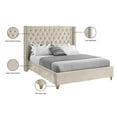 thumbnail image 4 of Meridian Furniture Barolo 56" Tufted Queen, 4 of 5