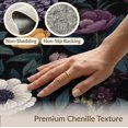 thumbnail image 6 of ODIKA 8'x10' Dark Floral Elegance with Exotic Garden Washable Area Rug Lush Botanical Patterns in a Midnight Palette Non-Slip Chair-Friendly Mat for Dining Room, Large Office, Lounge, 6 of 7