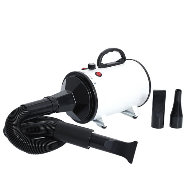 Methold CN Plug Pets Grooming Secador de pelo Reducción de ruido Fuerte potencia Secado rápido 2 engranajes Dispositivo de soplador de calor ajustable Suministros para perros Blanco Methold PT003874-03