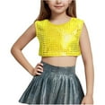 thumbnail image 2 of MEZZALL Party Performance Tank Tops For Girls Dot Sleeveless Crop Tops O-Neck Dance Vest Casual Summer Wear Toddler Teen Infants Daily Wear Holiday / 2-3 Years, 2 of 4