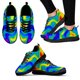 thumbnail image 1 of Zapatos de diseño psicodélico de colores de moda, zapatillas de tejido de punto con suela gruesa, zapatos ligeros para exteriores, zapatos de baloncesto, 1 of 6