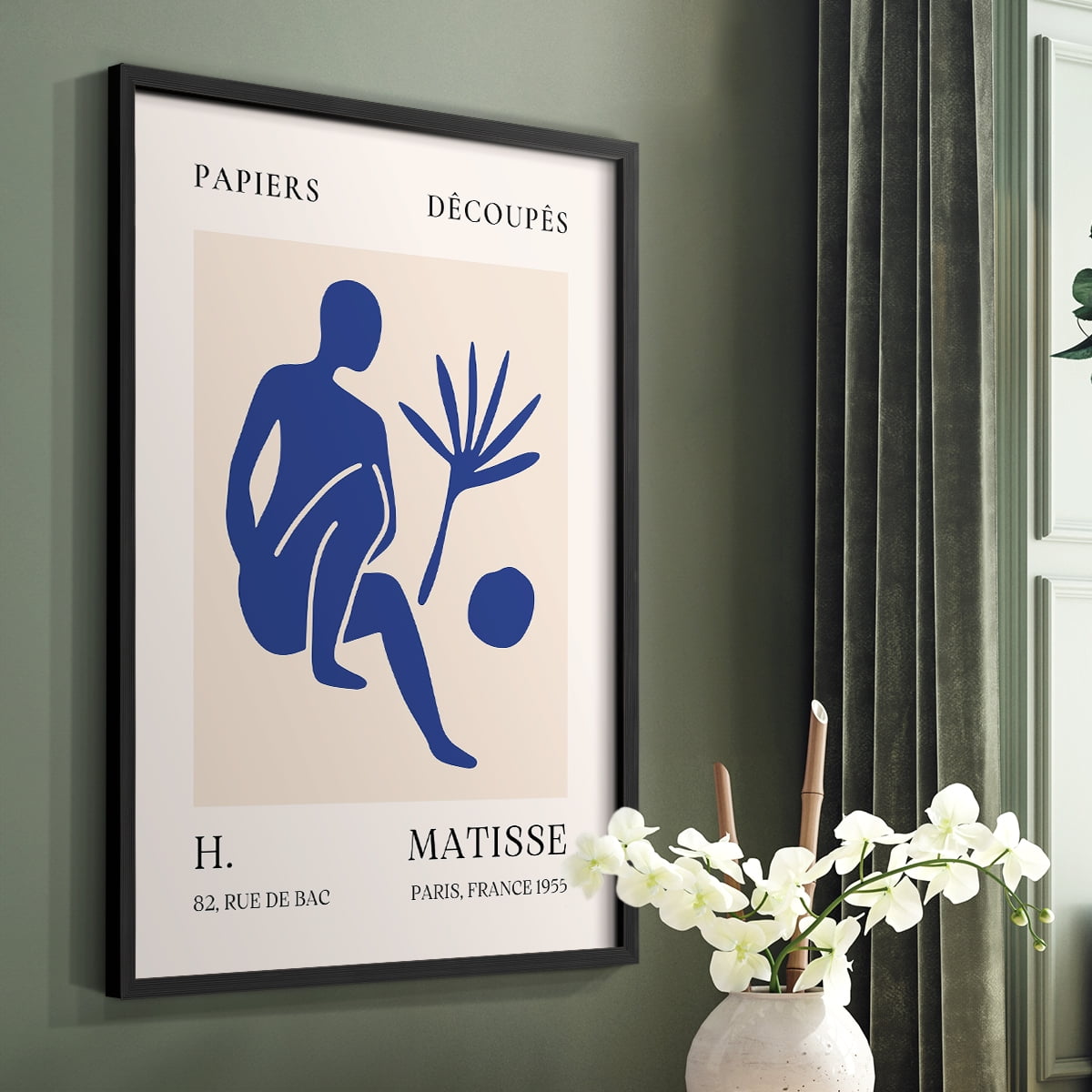 Matisse CLX Framed Print in Black Solid Wood 11 x 14 Framed Print