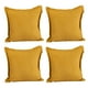 thumbnail image 1 of Cojin Decorativo Cuadrado Set de 4 Bless Mostaza, 1 of 4