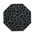 thumbnail image 1 of Furnish My Place Animal Print Rug - 7 ft. Octagon, Giraffe Black Grey, Nylon Rug for Patio, Garden, Hallway, Living Room, 1 of 5