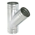 thumbnail image 1 of Adaptador de tubo de escape de conducto de aire Uxcell de 3 vías de hierro plateado, conector de manguera de conducto de 5 pulgadas, 1 of 5