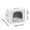 C, variant on Pet Cooling House, Air Conditioned Pet House, Portable Ice House Sleeping Den, Weatherproof Insulated Cave for Indoor Outdoor Kitten Puppy Sleeping Rest