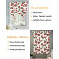 thumbnail image 3 of Strawberry Rustic Tie Up Curtains for Window, Thermal Insulated Balloon Shade Adjustable Rod Pocket Curtains Valance Panels for Kitchen Bathroom Cafe 46 x 63 Spring Summer Floral Fruit, 3 of 6