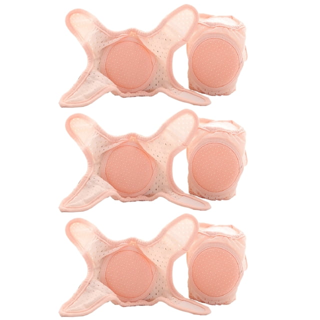 3 pares de rodilleras ajustables antideslizantes y transpirables para gatear de bebé, rodilleras para niños