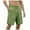 Green, variant on HCNTES Men's Cotton Linen Fit Short Pants with Drawstring Elastic Waist for Men Casual Summer(Green,M)