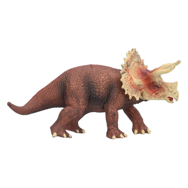Peints à la Main Jouets de Collection d'Animaux, Non Toxique Triceratops Modèle PVC Matériel Éducatif Importance pour les Fans Collection pour les Enfants Cadeaux Triceratops