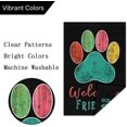 thumbnail image 6 of Welcome Dog Paws Garden Flag 12.5x18 Double Sided, Small Burlap Dog Garden Yard Flags Welcome Friends for House Outside Outdoor Holiday Decor (ONLY FLAG), 6 of 6