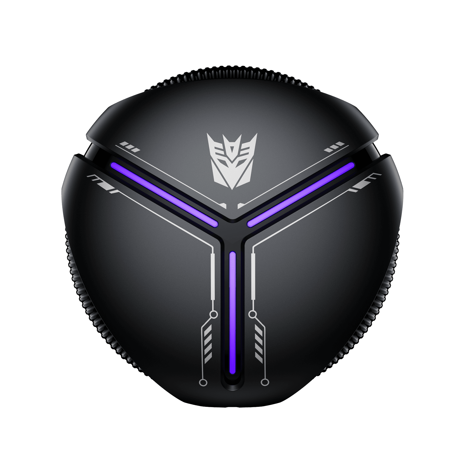 Transformers TF-T30 Bluetooth TWS Wireless Earbuds with Energy Core Design Passive Noise Cancelling Semi-In-Ear Cool HiFi HD Calling Music Game Modes Low Latency Sports Earphones – Black Megatron