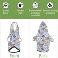 thumbnail image 6 of Fotbe Colorful Mandalas Print Small Dog Sweater Hoodies Pet Grey Hooded Soft Fleece Sweatshirts with Pocket Fall Winter Puppy Cat Sweaters Warm Clothes-XX-Large, 6 of 7