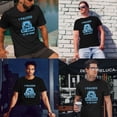 thumbnail image 3 of Greenyef Graphics I Paused My Game to Be Here Gamer Gift Funny Tee Men's T-Shirt Style-39 (Black & Sky Blue, Large), 3 of 6