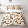 thumbnail image 2 of Homewish Retro Western Cowboy 7pcs Bedding Comforter Set,Rustic Farmhouse Cabin Queen Bedding Sets,Tropical Desert Cactus Queen Sheet Sets For Boys Teens,Microfiber Bedroom Decor Reversible, 2 of 8
