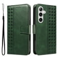 thumbnail image 4 of for Samsung Galaxy A36 5G Flip Case with Cash Slot Credit Card Slots Kickstand PU Leather Shockproof Lightweight Full Body Protective Magentic Clasp Rugged Case Cover with Wrist Strap, Darkgreen, 4 of 10