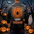 thumbnail image 4 of Domuza Halloween Henley Shirts for Men Spooky Novelty Print Casual Long Sleeve 3-Button Basic Tshirts Comfy Soft Classic Fit Tops 3XL, 4 of 4