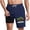 Dark Blue—Swim Trunks for Men, variant on Swim Trunks for Men with Compression Liner Quick Dry Performance Shorts Palm Graphic Print Bathing Suits Summer Beach Pool Swimsuits Yellow L