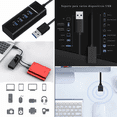 thumbnail image 2 of Hub Usb 3.0 4 Puertos Expansor Para Laptop 4 En 1 Negro, 2 of 3