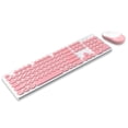 thumbnail image 1 of Combo T-WOLF TF770 2.4G Wireless Keyboard Mouse Combo  Punk Round Keycap Comfortable Mute Typing Wide Compatibility Pink, 1 of 7