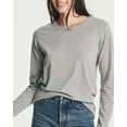 thumbnail image 3 of Real Essentials 4 Pack: Women's Cotton Classic-Fit Long-Sleeve Crewneck T-Shirt (Available in Plus Size), 3 of 7