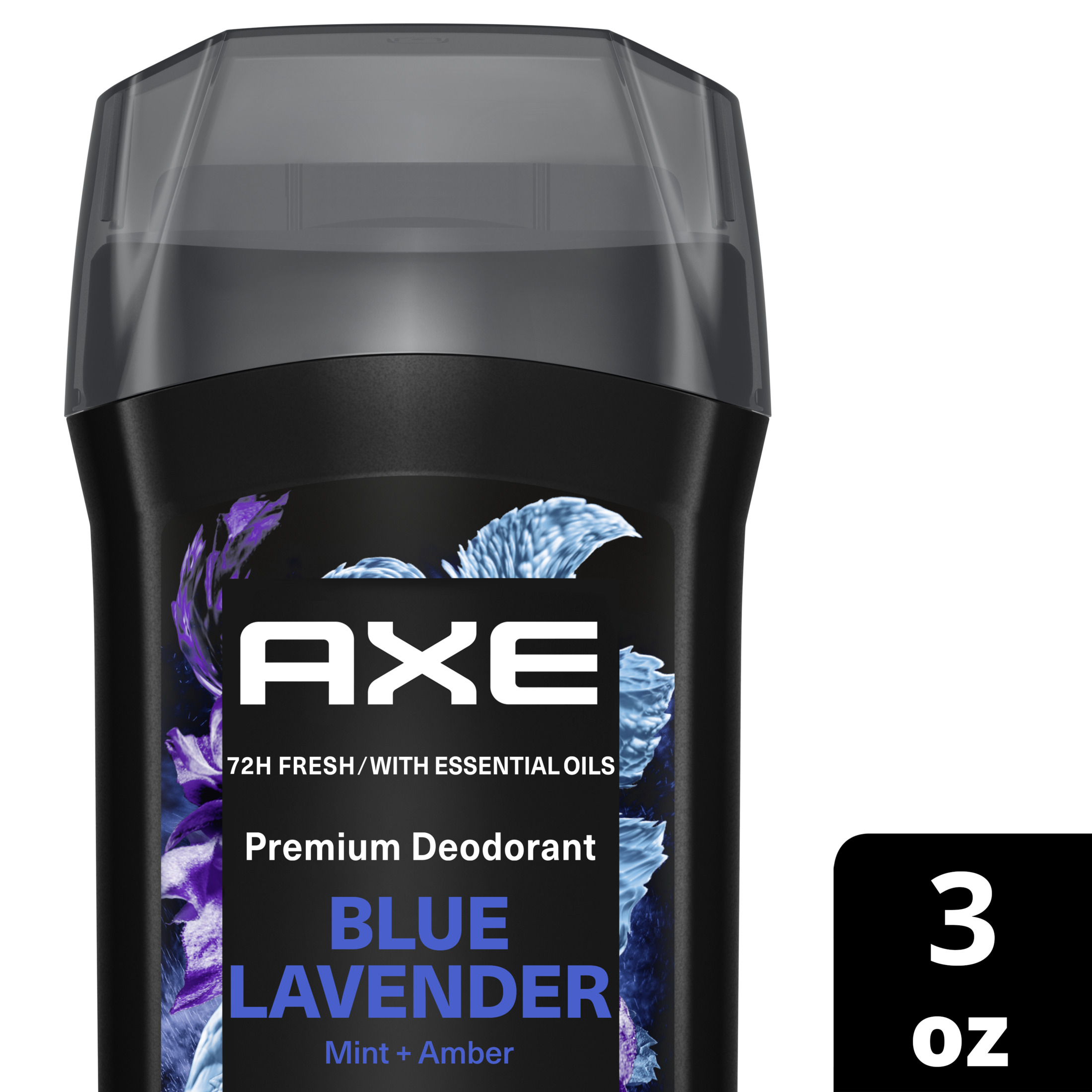 Axe Fine Fragrance Men's Deodorant Stick Blue Lavender Mint Amber Essential Oils Aluminum Free, 3 oz - image 3 of 10
