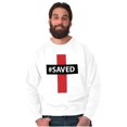 thumbnail image 5 of Saved Hashtag Religious Christian Sweatshirt for Men or Women Brisco Brands S, 5 of 6