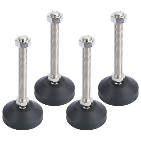 

Metal Bearing Cup 4Pcs Anti-slip Bearing Cup Furniture Height Adjustable Stannd Non-slip and Shock-proof Mechanical Stand Chassis Non-rotating (D50xM12x100)