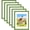 Green, variant on 5x7 Picture Frame Set of 6, Display Pictures 4x6 with Mat or 5x7 without Mat for Wall Mounting or Table Top Display, Photo Frames Collage for Wall Decor, White
