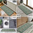thumbnail image 6 of Green Christmas Floral Pattern Kitchen Rug Mat,Kitchen Runner Rugs Non Skid Washable,Decorative Kitchen Floor Mats for Kitchen,Sink,Laundry,17"x47.2", 6 of 7