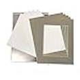 thumbnail image 3 of The Display Guys 16x20 Pack of 25 Textured Gray Picture Photo Matting Mat Boards + Backing Boards + Clear Plastic Bags Complete Set, 3 of 4