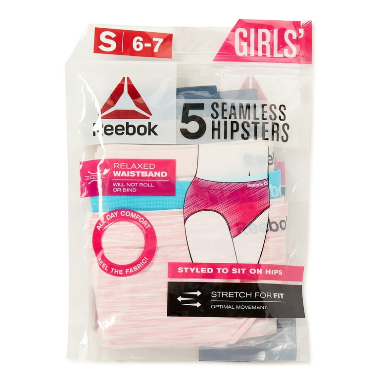 6-Pack REEBOK Toddler Girls Size 2T/3T Seamless HIPSTER Underwear