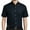 Classic Navy Blue, variant on Mens Button-Down Short Sleeve Cotton Twill Shirt, 4XL Black