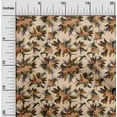 thumbnail image 2 of oneOone Polyester Spandex Dark Beige Fabric Floral Diy Clothing Quilting Fabric Print Fabric By Yard 56 Inch Wide, 2 of 4