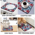 thumbnail image 4 of Washable Rubber Pioneer Dish Drying Mats For Kitchen Counter Home Large Coffee Bar Pad Accessories And Decor For Utensils Stemware (16''x18''), 4 of 6
