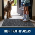 thumbnail image 7 of Buganda Door Mat Outside, Waterproof Low Profile Welcome Mat, Heavy Duty Rubber Doormats for Outside Entry 29.5x17, Grey, 7 of 7