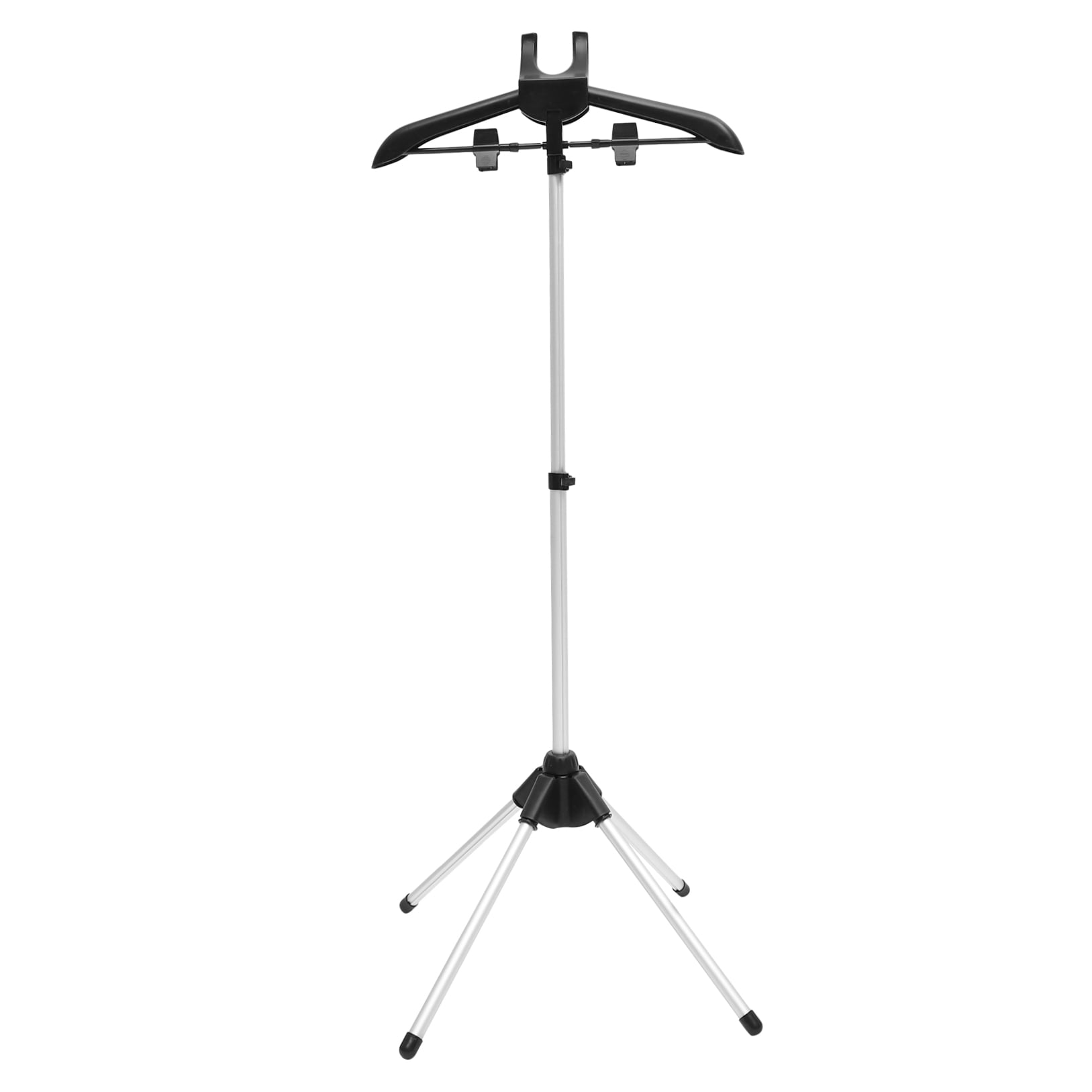 HONMEET Foldable Garment Steamer Stand with Adjustable Aluminum Frame and Plastic Clothes Hanging Rack, 1 Set for Convenient Storage