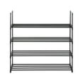 thumbnail image 3 of Hassch 4-Tiers Metal Shoe Rack, Iron Shoe Tower Shelf Storage Organizer for Bedroom Entryway Hallway, Black, 3 of 6