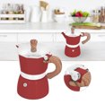 thumbnail image 1 of 150ML Practical Aluminum Coffee Maker Octagonal Moka Coffee Pot for Home Office Kitchen Appliance Red, 1 of 5