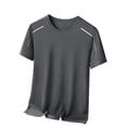 thumbnail image 6 of Men's Muscle Slim Fit Workout T-Shirt Quick Dry Cooling Techwear Crew Neck Short Sleeve Athletic Tee Moisture Wicking Breathable Shirt, Big & Tall Sizes Available, 6 of 9