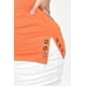thumbnail image 4 of Blusa con detalles metalicos Roman Fashion /Tallas Extras, 276 (Naranja) naranja 38, 4 of 6