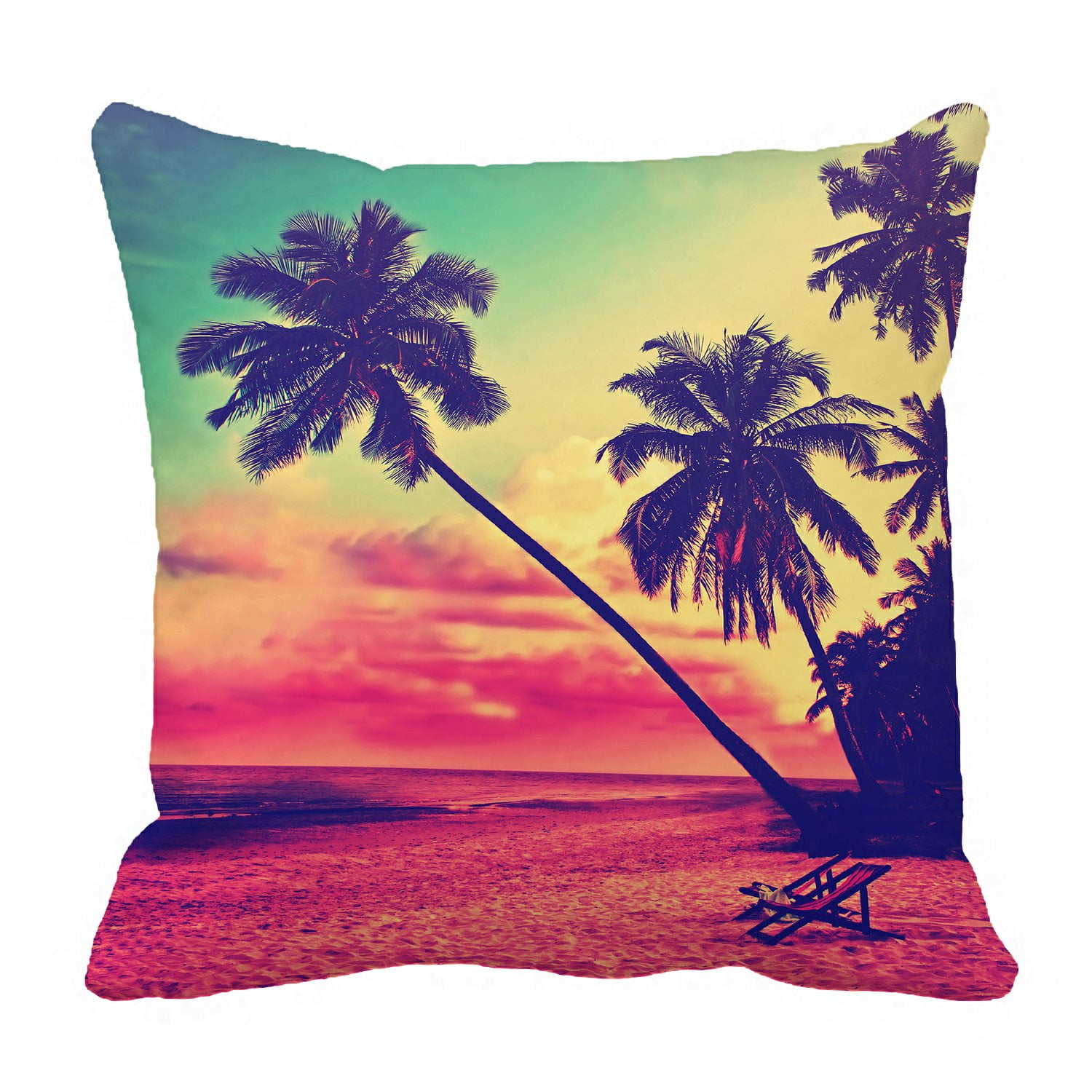 Details about   Beach Pillow Old Waggoner Palm Tree Ocean Beach Tropical Tiki 13" x 13" 